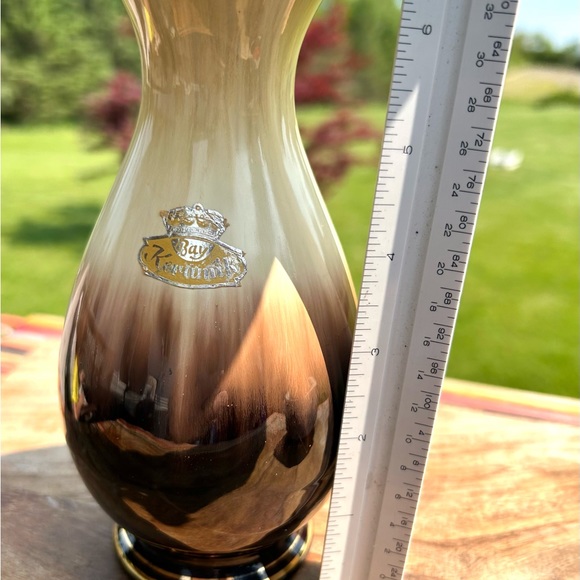 Set of2 MidCentury Bay Keramik West German Vintage Brown Pottery Ceramic Vases - Picture 4 of 12